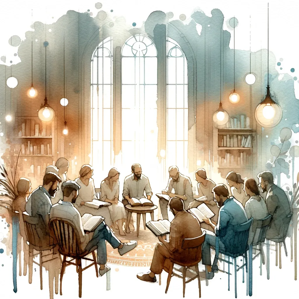 Deep study of scripture at DRBI